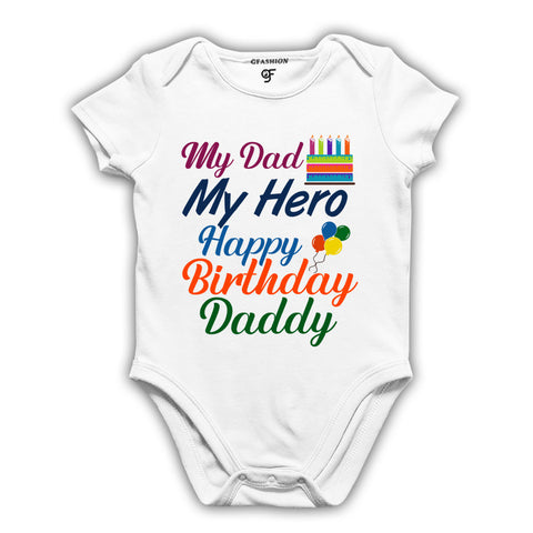 My dad my hero happy birthday daddy baby dress