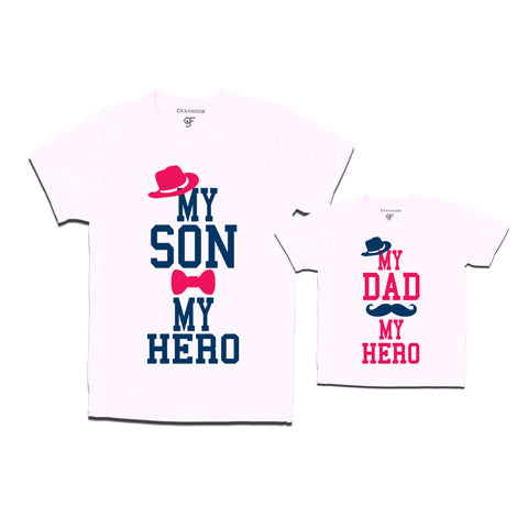 My son my hero- My dad my hero t shirts