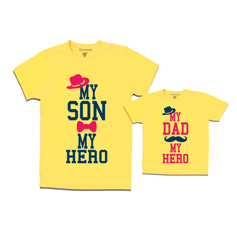 My son my hero- My dad my hero t shirts