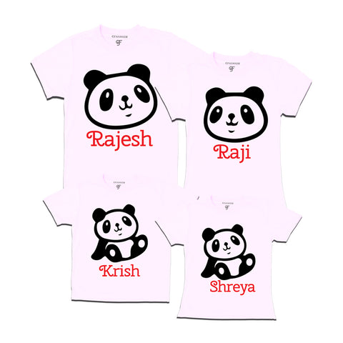 name customize t shirts panda