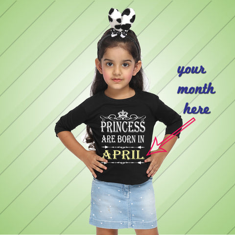 Princess Born in March -birthday t-shirts