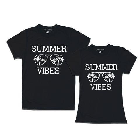 Summer Vibes T-shirts for Couples