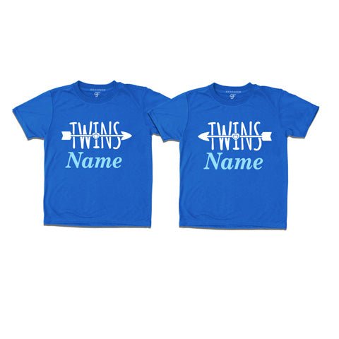 Twins T-shirts with custom names