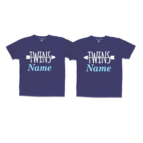 Twins T-shirts with custom names