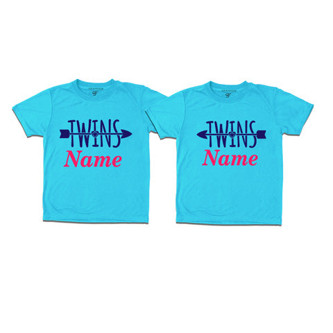 Twins T-shirts with custom names