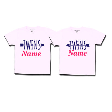 Twins T-shirts with custom names