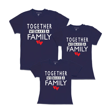 Together we make a family t shirt set-3