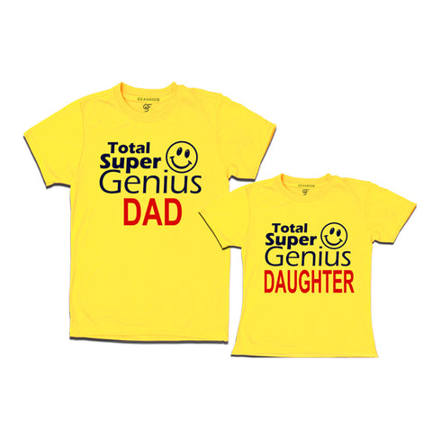 Super Genius Dad and Daughter T-shirts