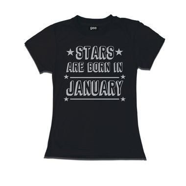 Women Stars Born in January -Birthday t-shirts