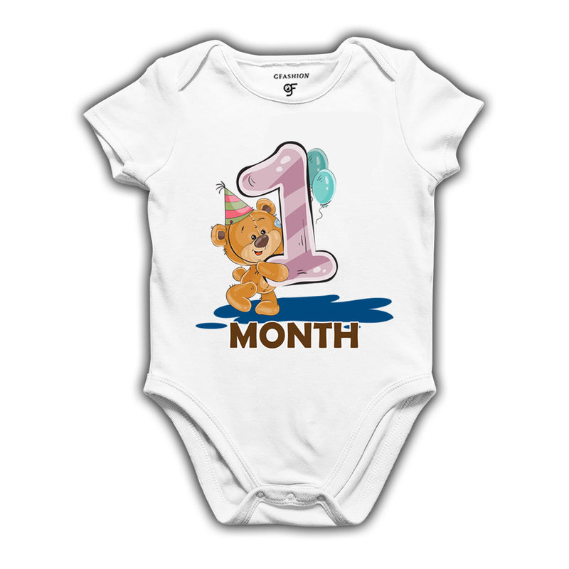 i am one month old -baby rompers/bodysuit/onesie