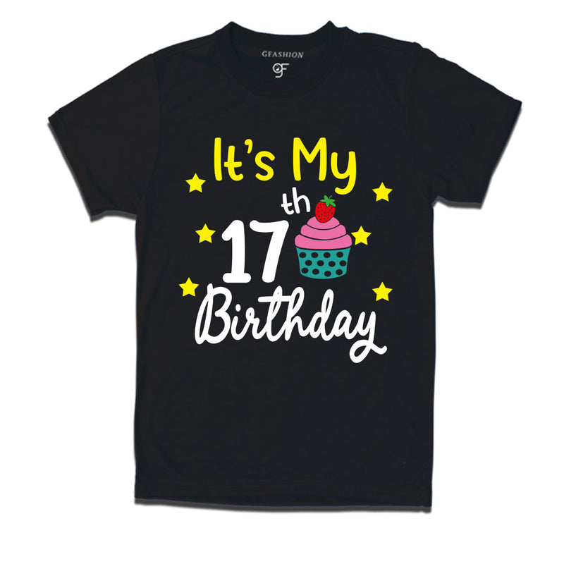 it's my 17th birthday tshirts for boy and girls