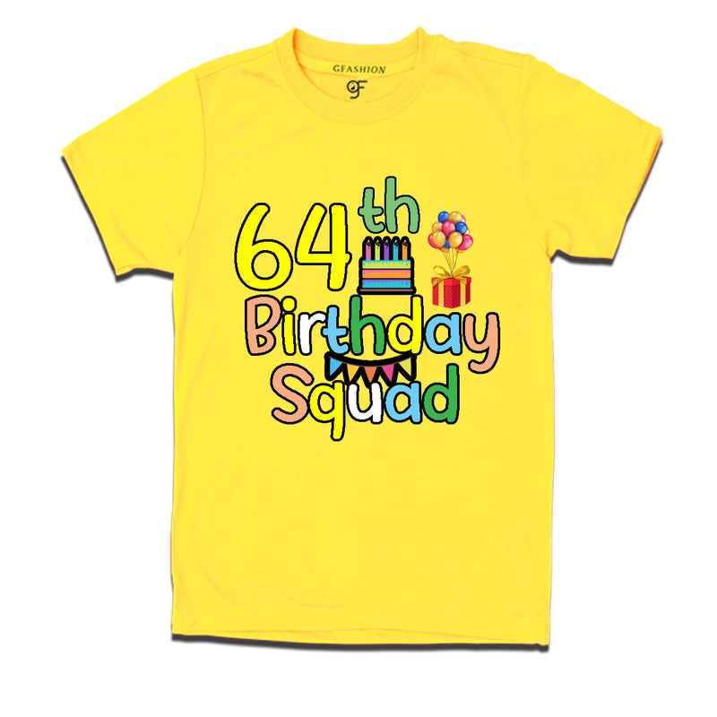 64th birthday squad t shirts