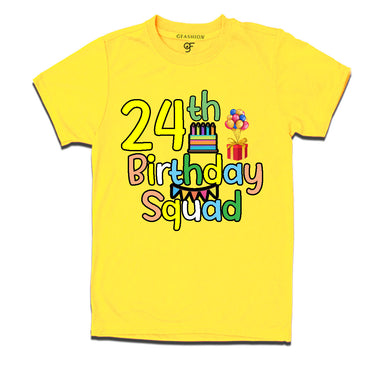 24th birthday squad t shirts