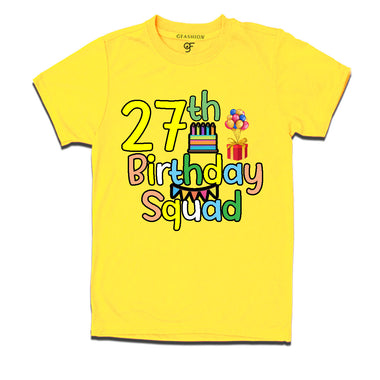 27th birthday squad t shirts