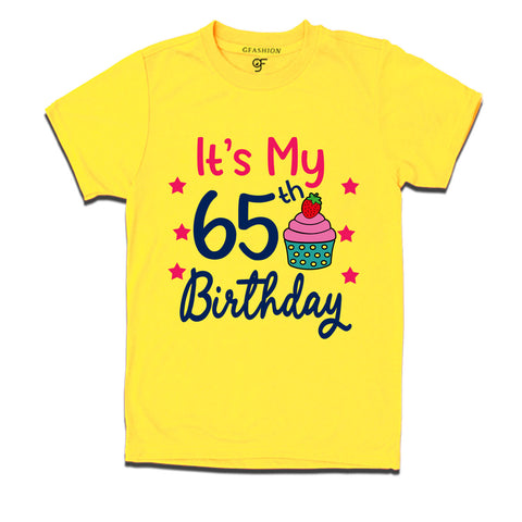 it's my 65th birthday tshirts for men's and women's