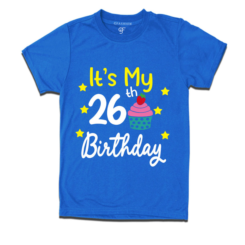 it's my 26th birthday tshirts for men's and women's