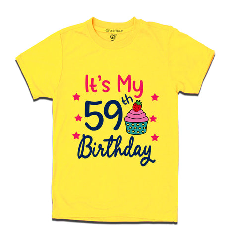 it's my 59th birthday tshirts for men's and women's
