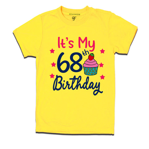it's my 68th birthday tshirts for men's and women's