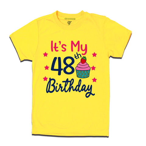 it's my 48th birthday tshirts for men's and women's