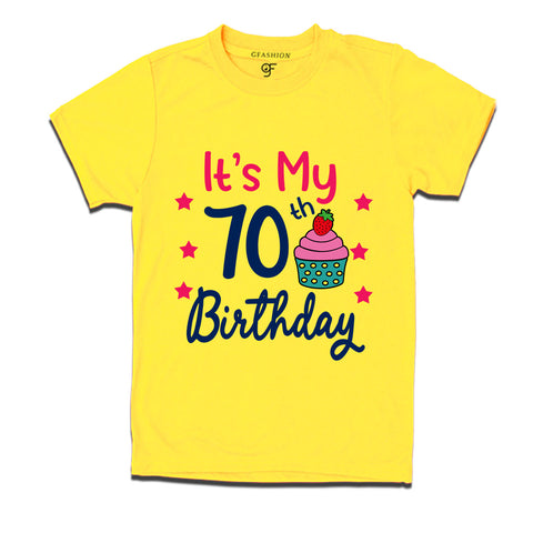 it's my 70th birthday tshirts for men's and women's