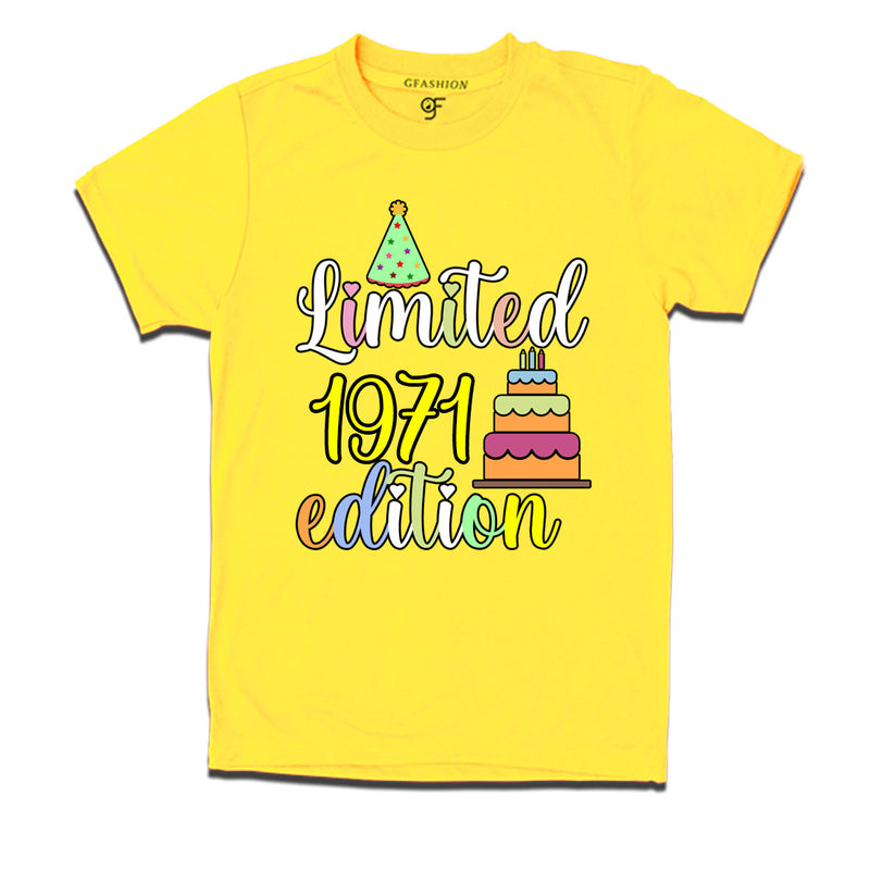 limited 1971 edition birthday t-shirts