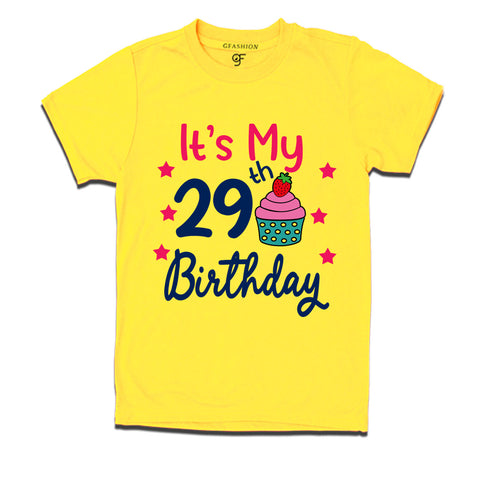 it's my 29th birthday tshirts for men's and women's