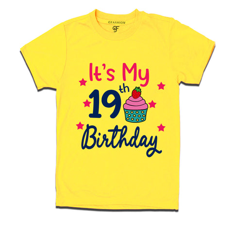 it's my 19th birthday tshirts for boy and girls