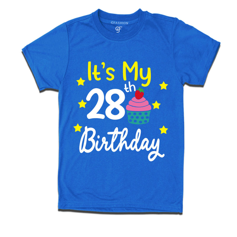 it's my 28th birthday tshirts for men's and women's