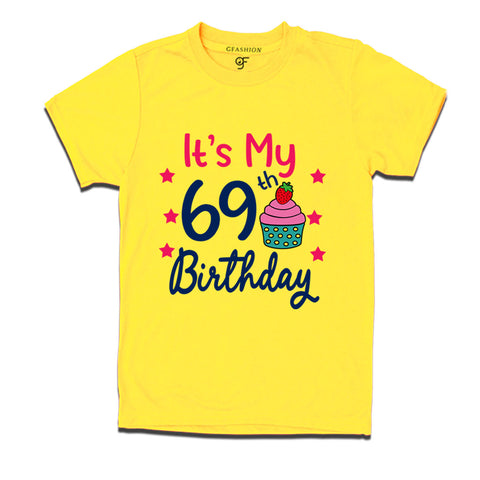 it's my 69th birthday tshirts for men's and women's