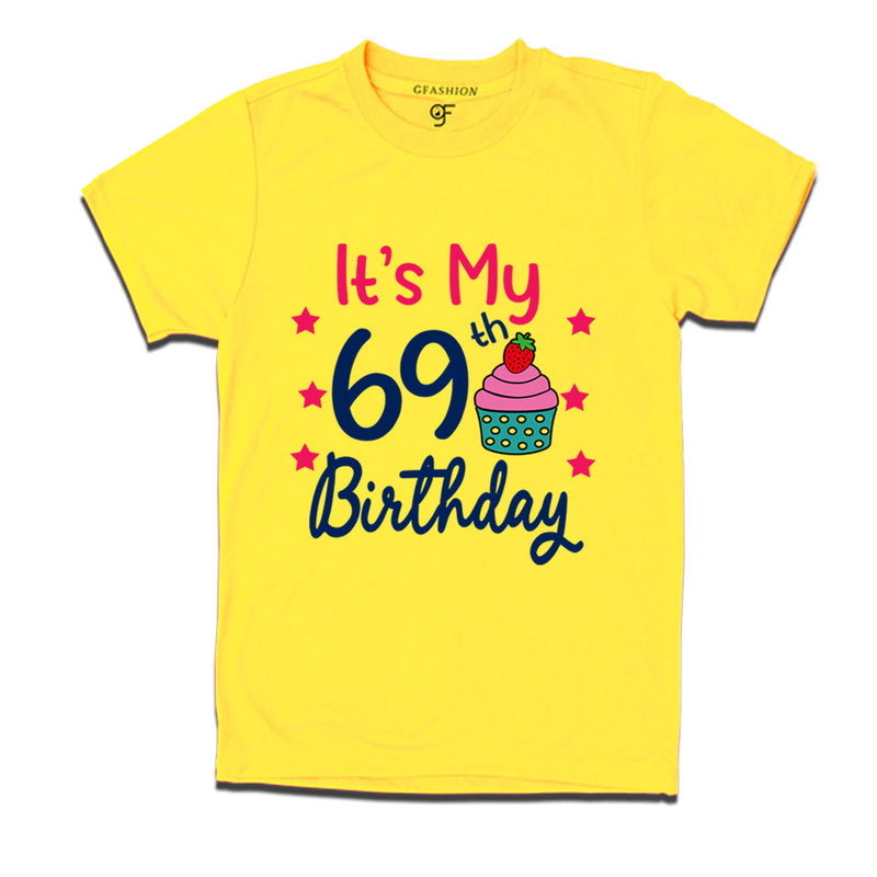 it's my 69th birthday tshirts for men's and women's