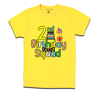2nd birthday squad t shirts