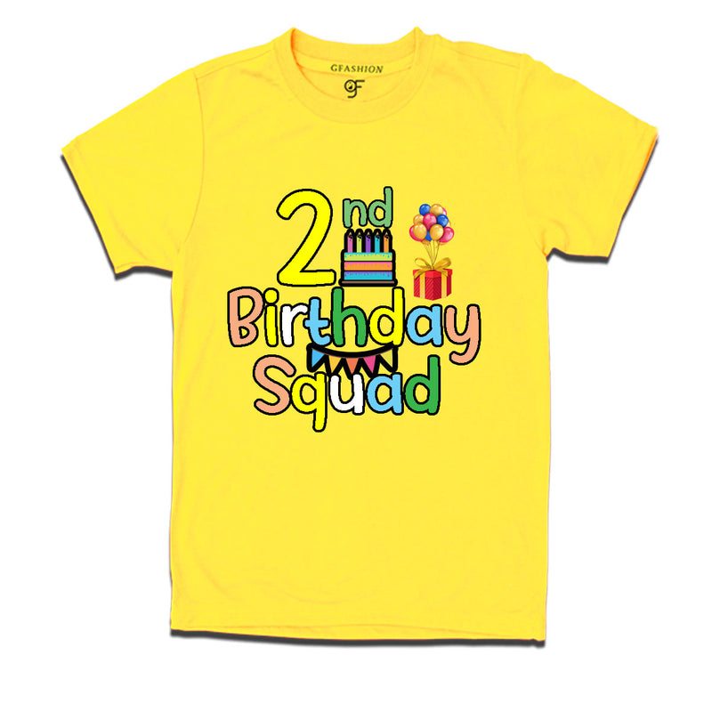 2nd birthday squad t shirts