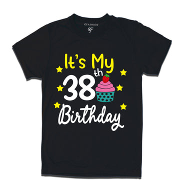 it's my 38th birthday tshirts for men's and women's