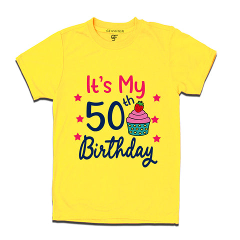 it's my 50th birthday tshirts for men's and women's