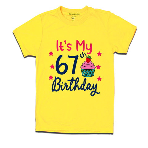 it's my 67th birthday tshirts for men's and women's