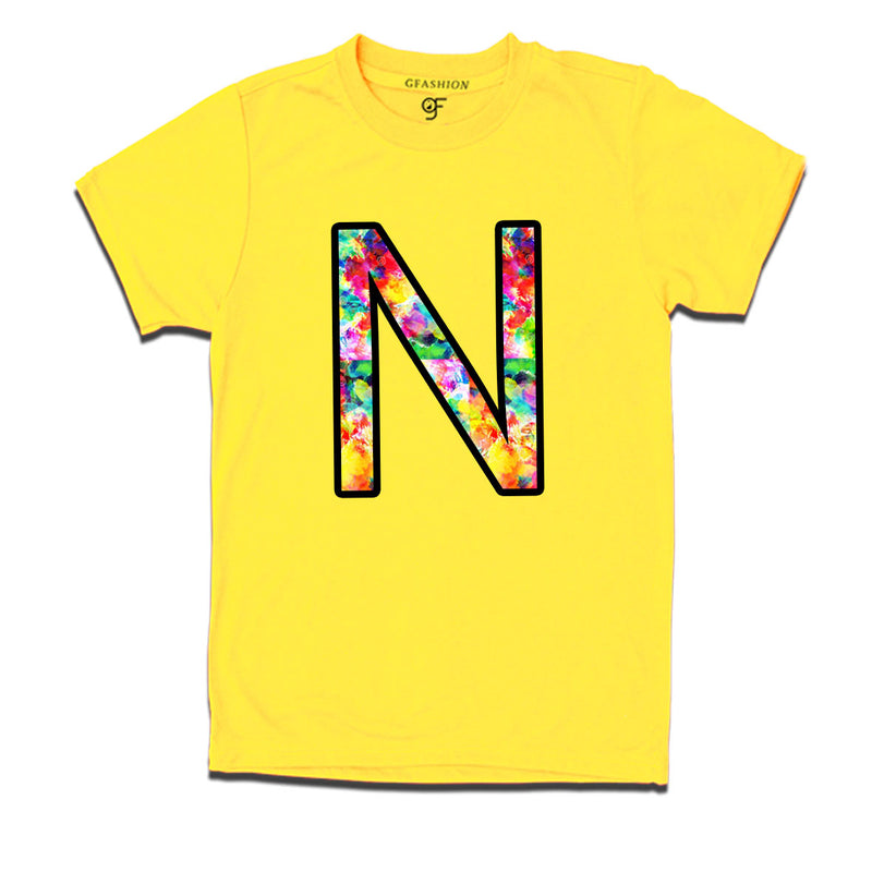 Initial N t shirts for kids and adults
