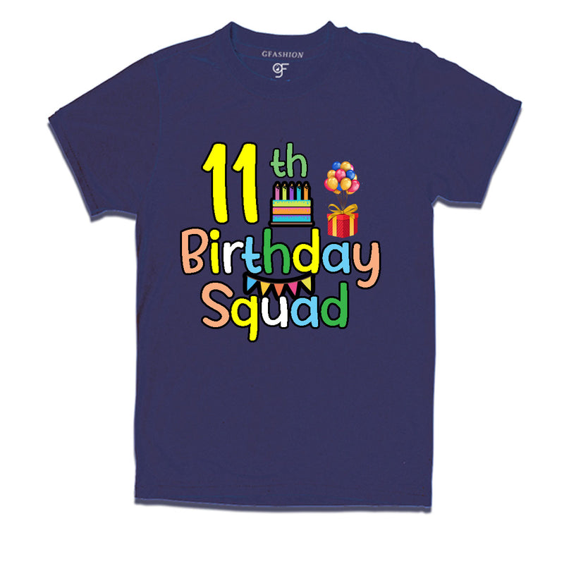 11th birthday squad t shirts