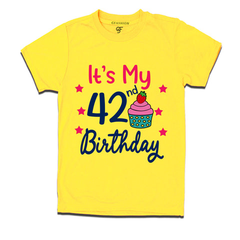 it's my 42nd birthday tshirts for  men's and women's