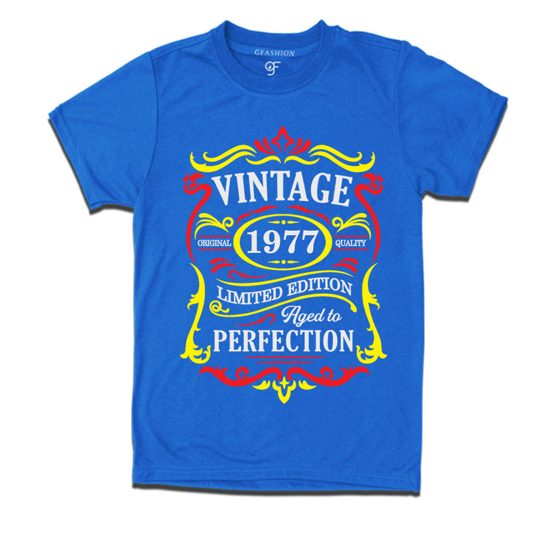 vintage 1977 original quality limited edition aged to perfection t-shirt