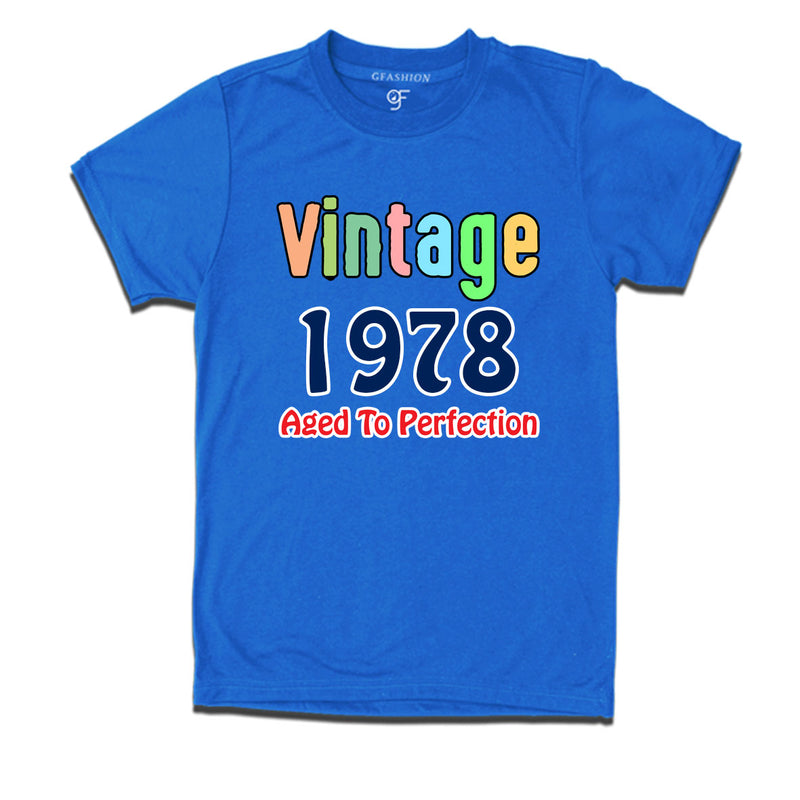 vintage 1978 aged to perfection t-shirts