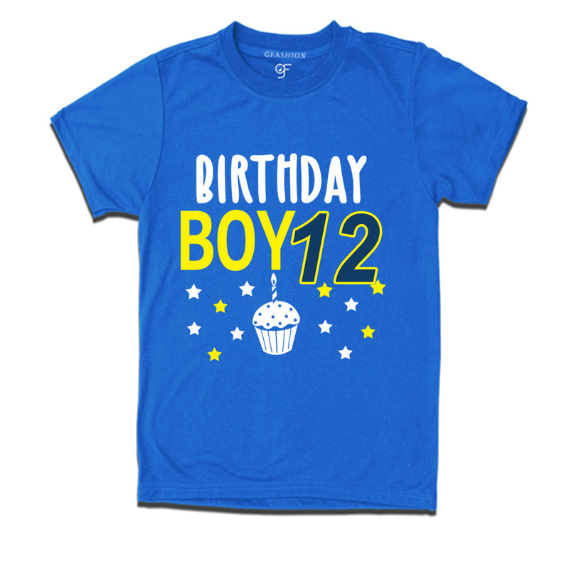 Birthday boy t shirts for 12th year