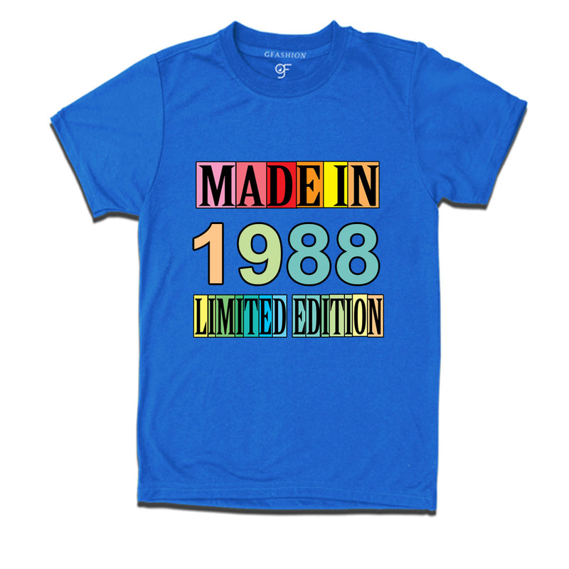 Made in 1988 Limited Edition t shirts