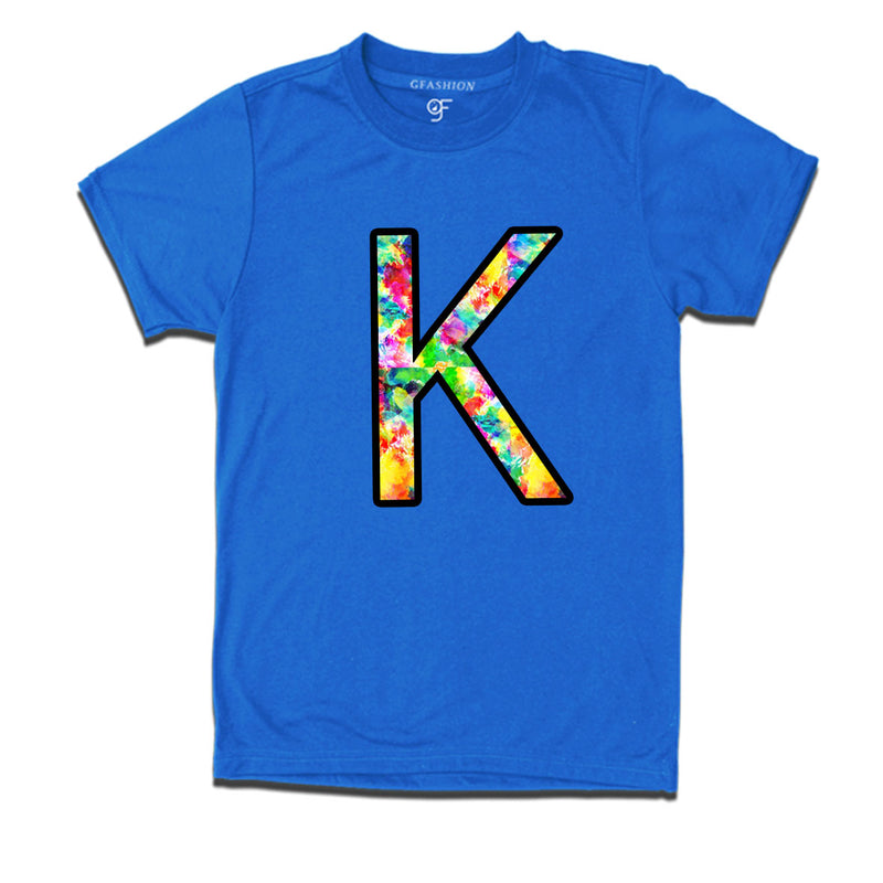 Initial K t shirts for kids and adults