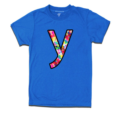 Initial Y t shirts for kids and adults