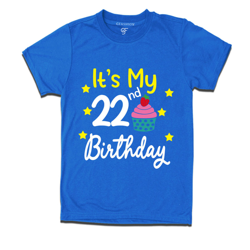 it's my 22nd birthday tshirts for boy and girls