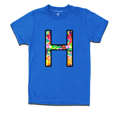 Initial H t shirts for kids and adults