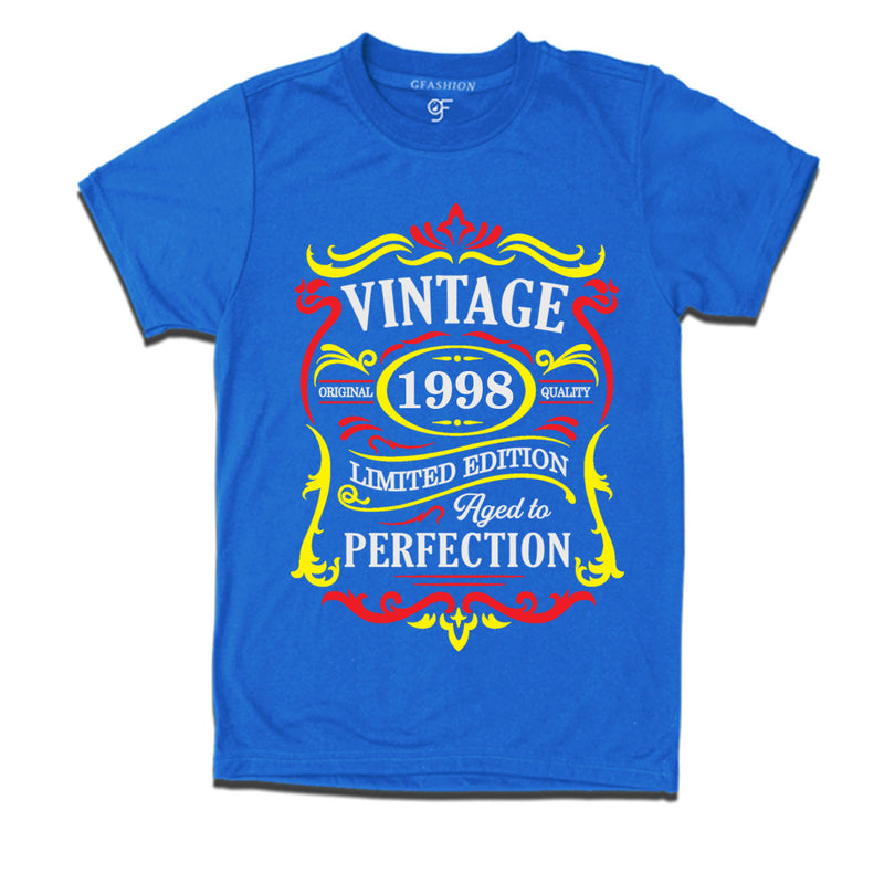 vintage 1998 original quality limited edition aged to perfection t-shirt