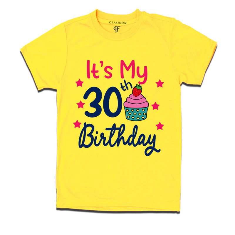 it's my 30th birthday tshirts for  men's and women's