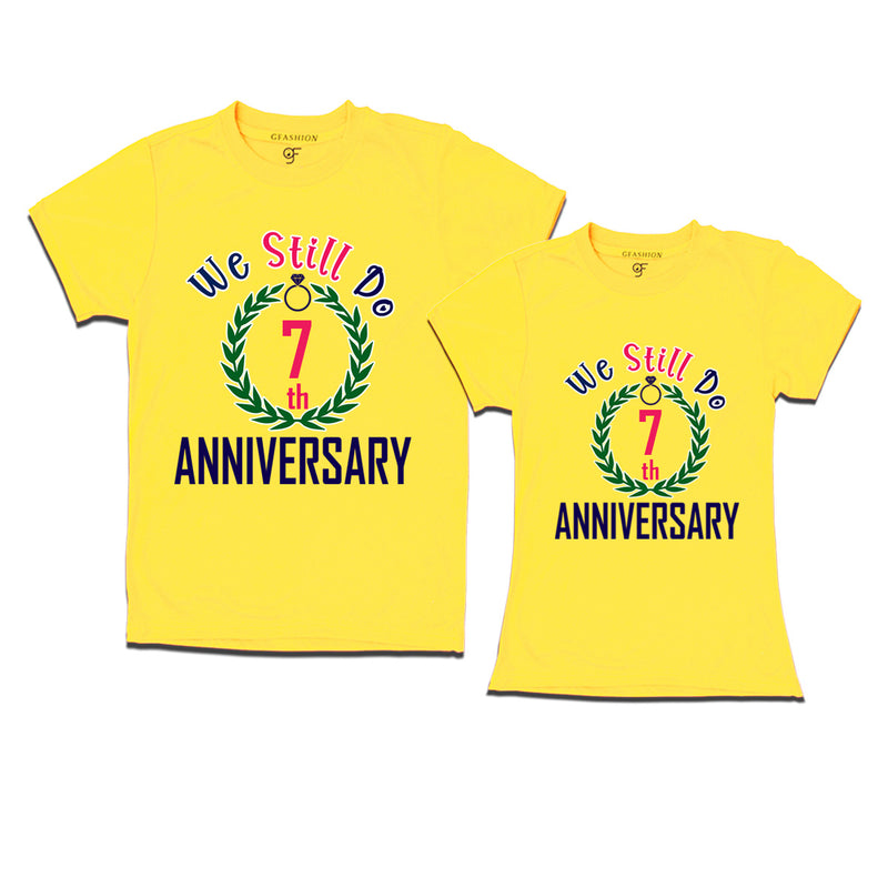 We still do 7th anniversary couple t shirts