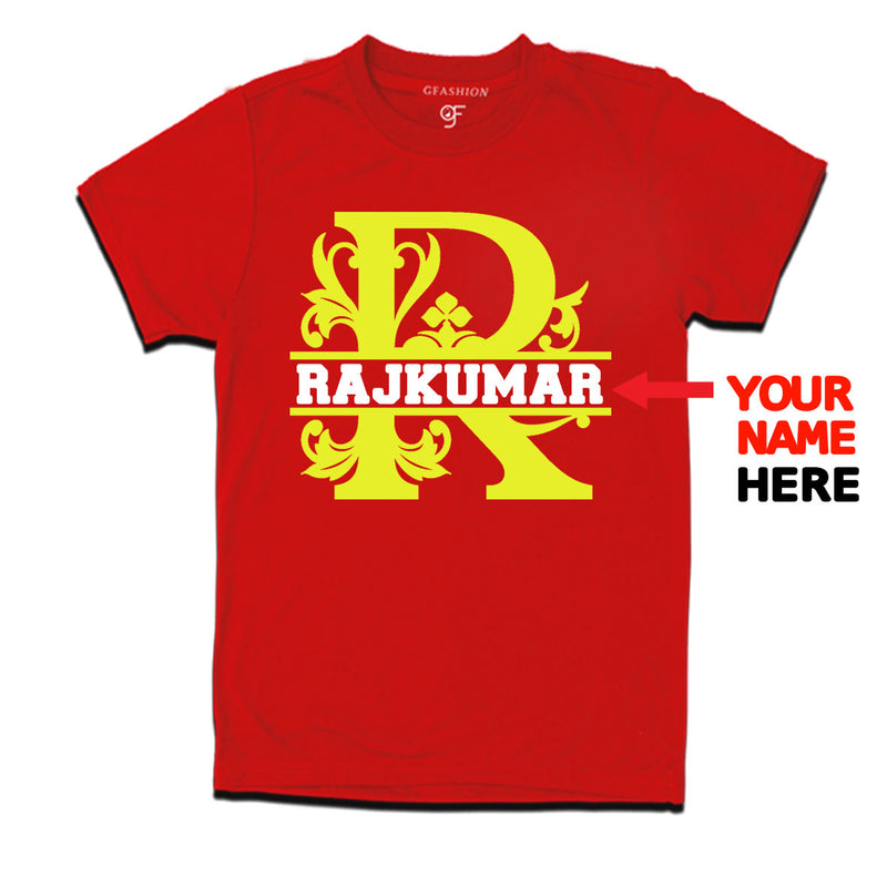 Initial R with name t shirts for kids and adults
